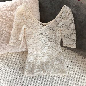 Small Beautiful Lace Sheer Top